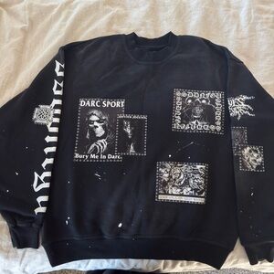 Darc Sport Black Graphic Crewneck Sweater